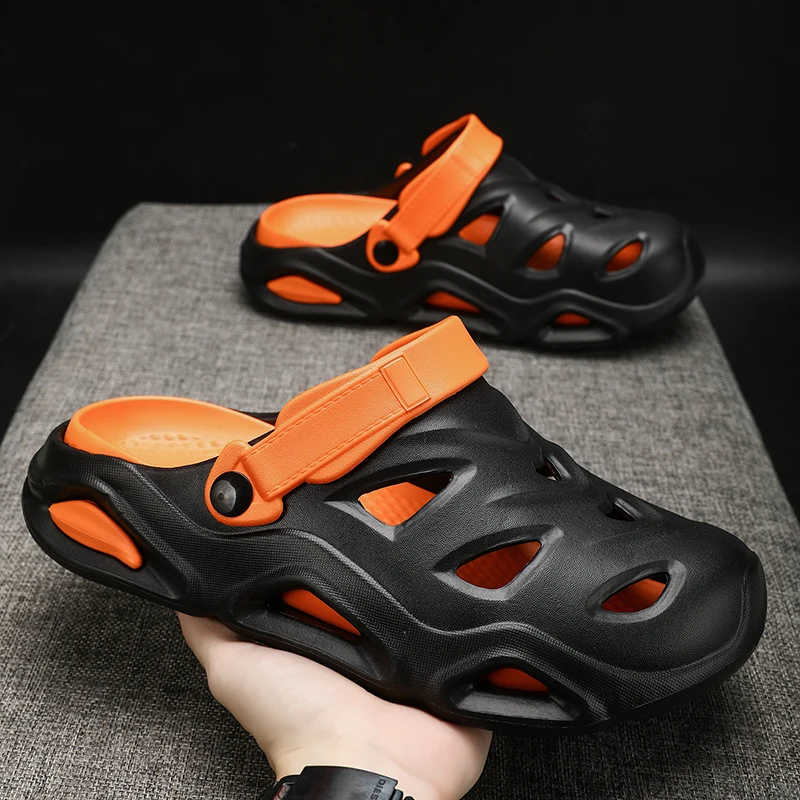 

Men's Cave Shoes Sandals Fashion EVA Beach Sandals, Breathable and Lightweight One Foot Slippers, Four Seasons Casual Street Sty