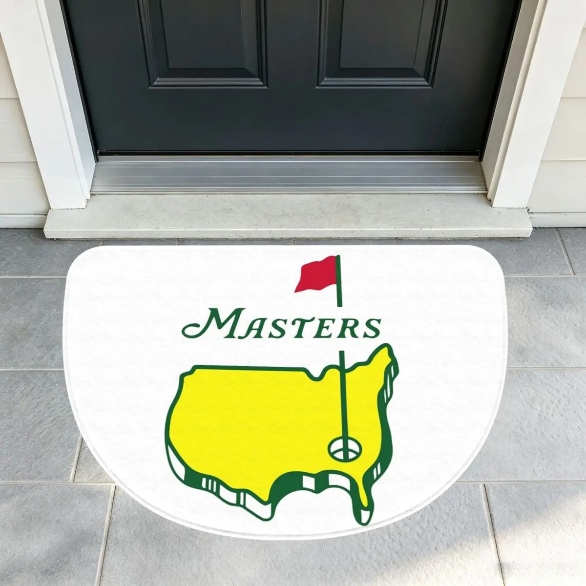 Masters - The Masters 2022 - Augusta National - Au Soft Flannel Half Round Doormat Non Slip Bathroom Mat Absorbent Floor Carpet