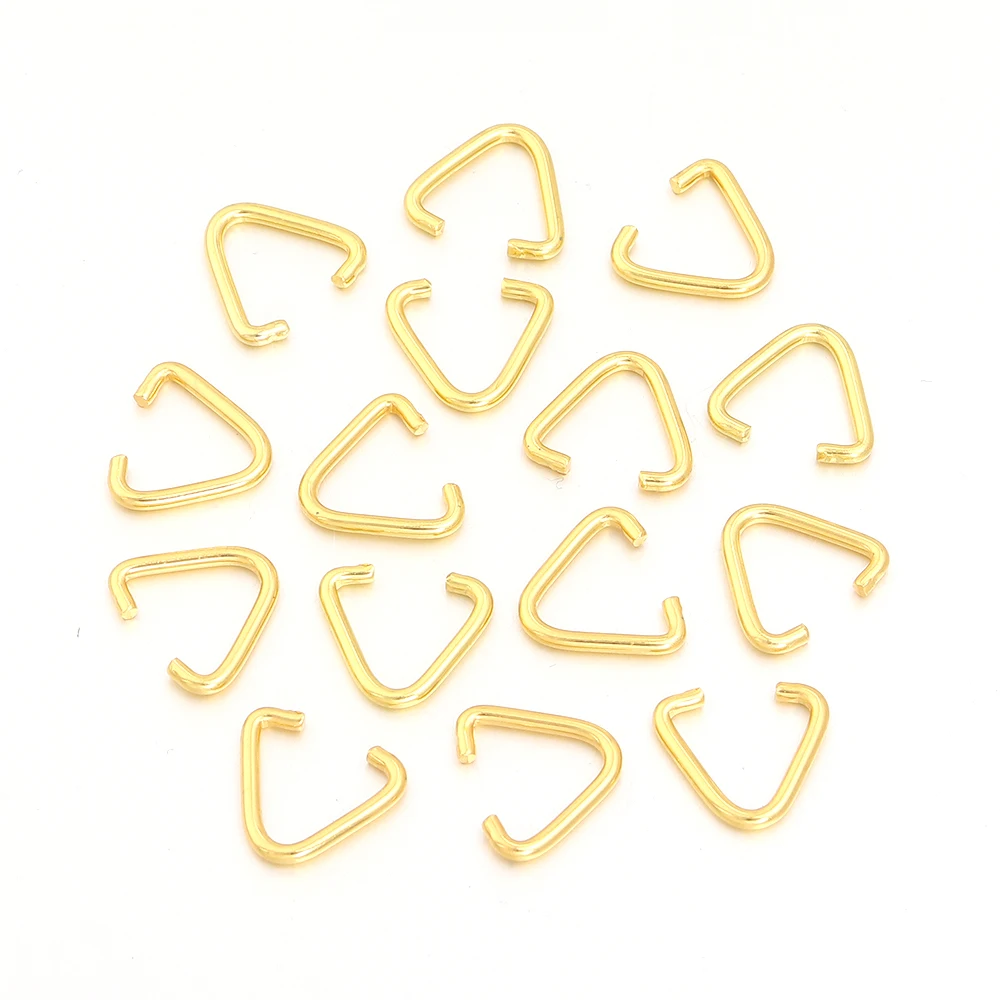 50-100pcs Triangle Open Rings for DIY Jewelry Making