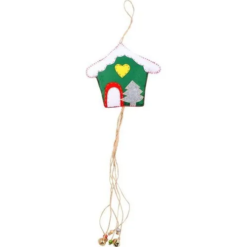 Fluttering Home Green Home Felt Door Ornament 17 X15CM