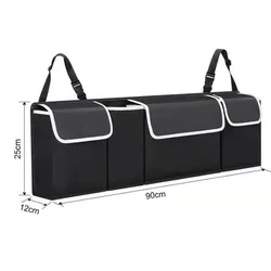 Car Trunk Organizer Backseat Storage Bag High Capacity Multi-use Oxford Car Seat Back Organizers Automobile Interior