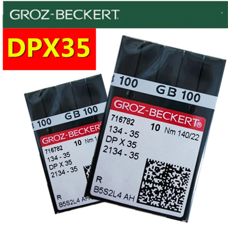 10PCS DPX35 Groz-Beckert For Industrial Sewing Machine Needles 134-35 2134-35 Fit Leather Fabric PFAFF & ADLER