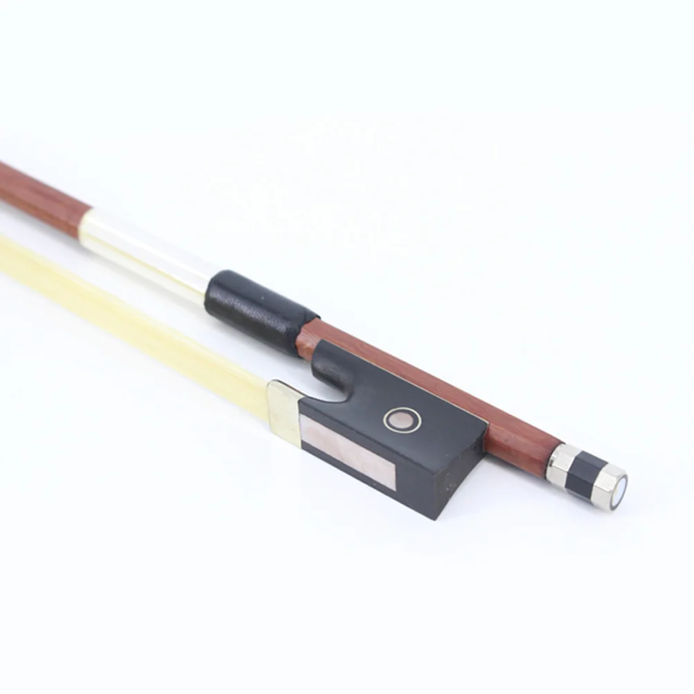 1/4 Size Octagonal Violin Bow Brazilwood Stick Ebony Violin Parts Accessories 1/4 Size Violin Bow Brazilwood Violin Bow