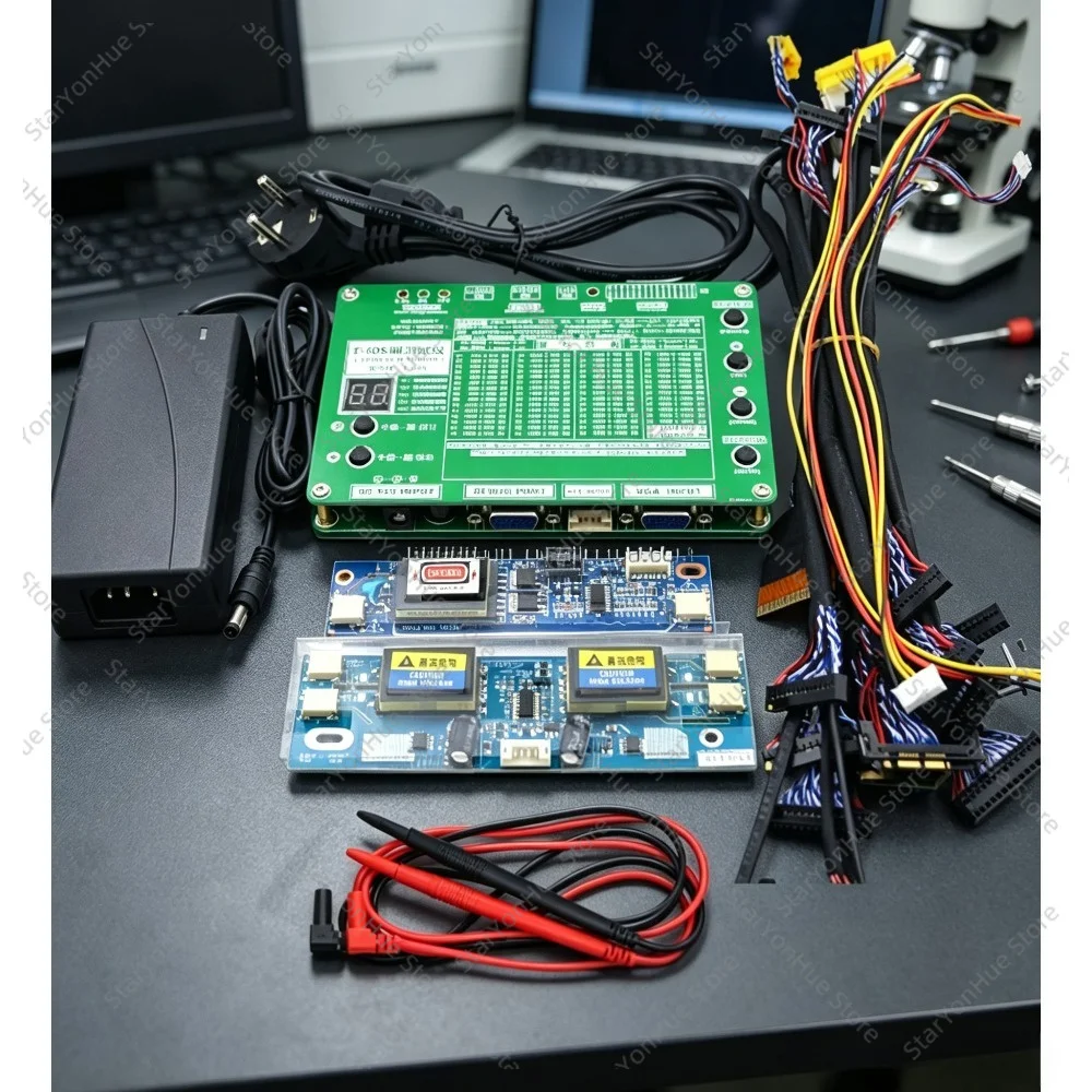 T-60S LVDS Screen Tester, 60 Test Programs, LCD TV & Laptop Display Panel Test Instrument for Screen Repair