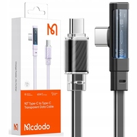 MCDODO USB-C CABLE ANGULAR FAST CHARGE USB TYPE C 3A 65 IN BLACK 1M