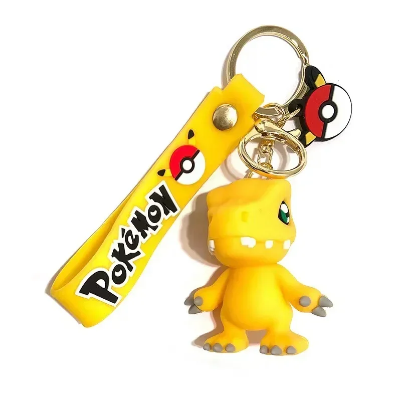 Digimon Adventure Anime Figure Agumon Tailmon Palmon PVC Keychain Bag Keyring Ornament Accessories Children\'s Toys Birthday Gift