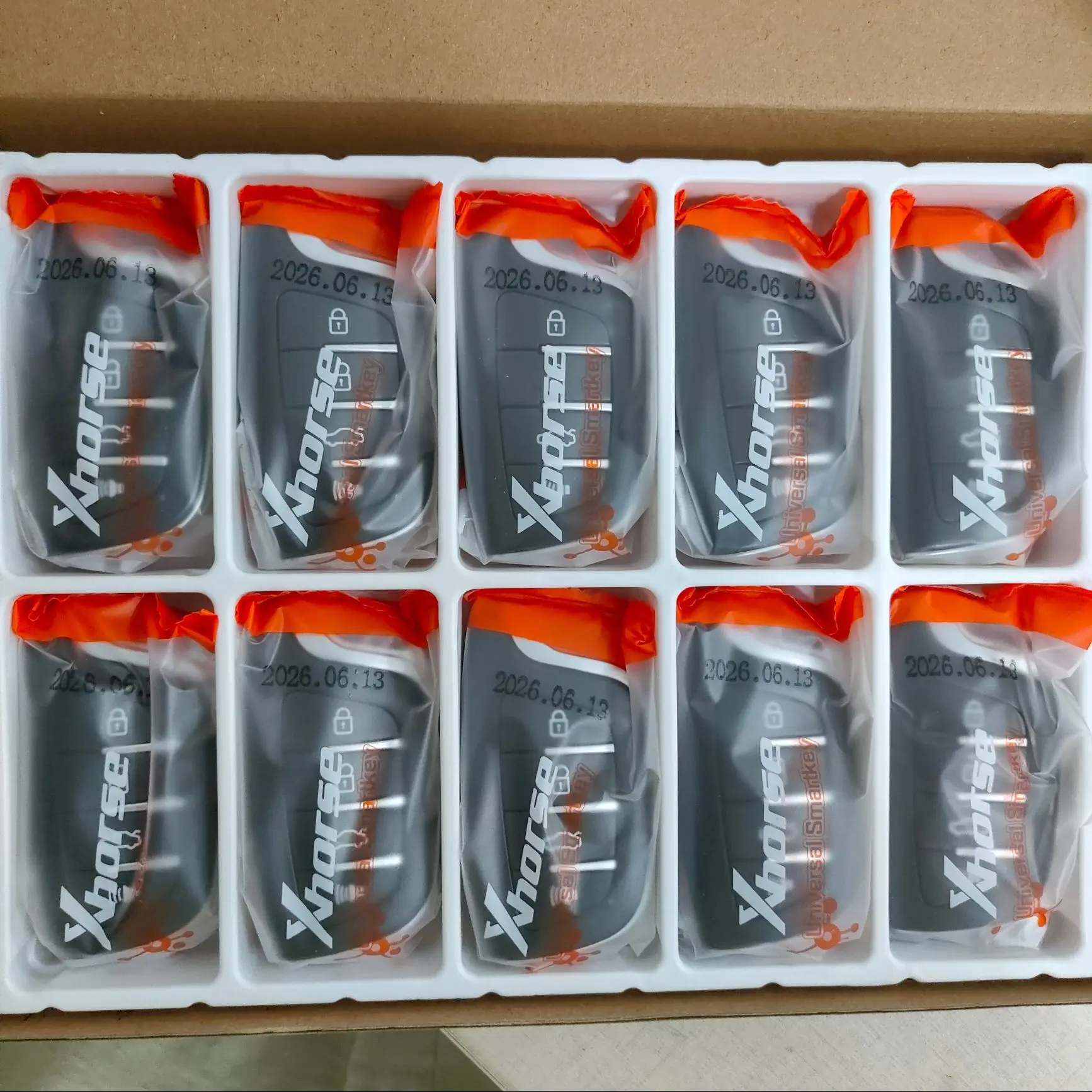 1/3/5PCS Xhorse Universal Smart Key Colorful for Crystal Style 4 Buttons XSCS00EN Work with MINI Key Tool/VVDI2