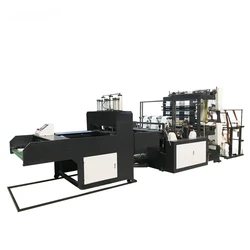 High Speed Automatic Plastic Shopping T-shirt Polythene Bag Making Machine Line