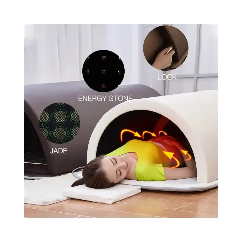 far infrared body slimming sauna bed tourmaline therapy heated detox sauna bed