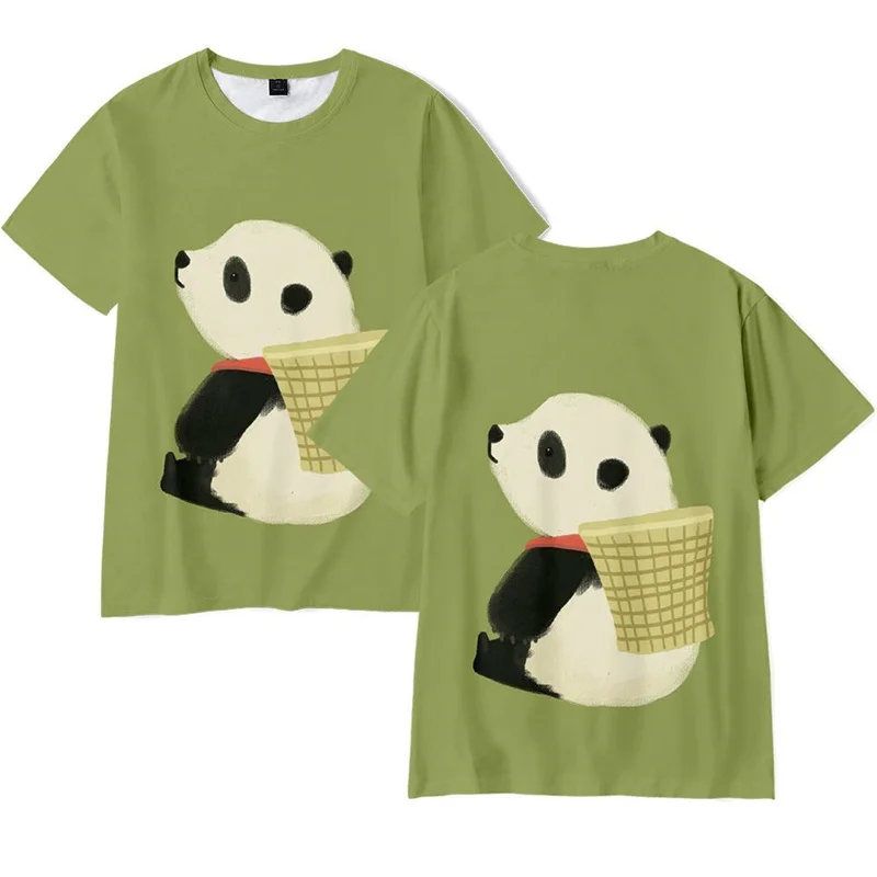 

New Panda 3D Print T-Shirts Cute Animal Streetwear Men Women Fashion Oversized T Shirt Harajuku Kids Tees Tops Boy Girl Clothing