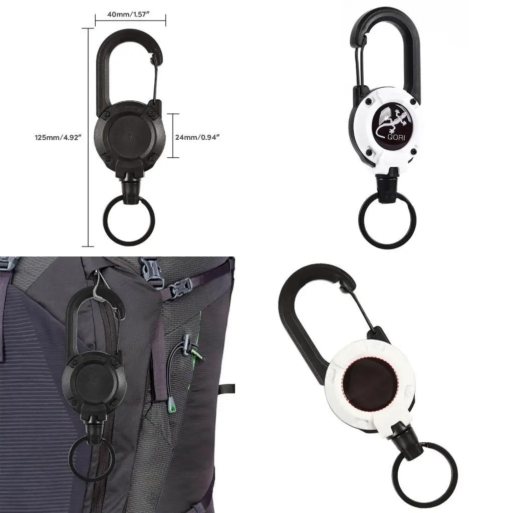 

R6FE Retractable Keyring Heavy Duty Retractable Keychain Strong Keychain Badge Holder