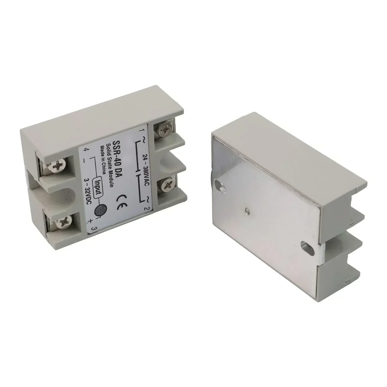 

SSR40DA Solid State Relay 2 Pack Control Voltage 3 32VDC Load Voltage 24 380VAC Compact Relay for Machine Control Applications