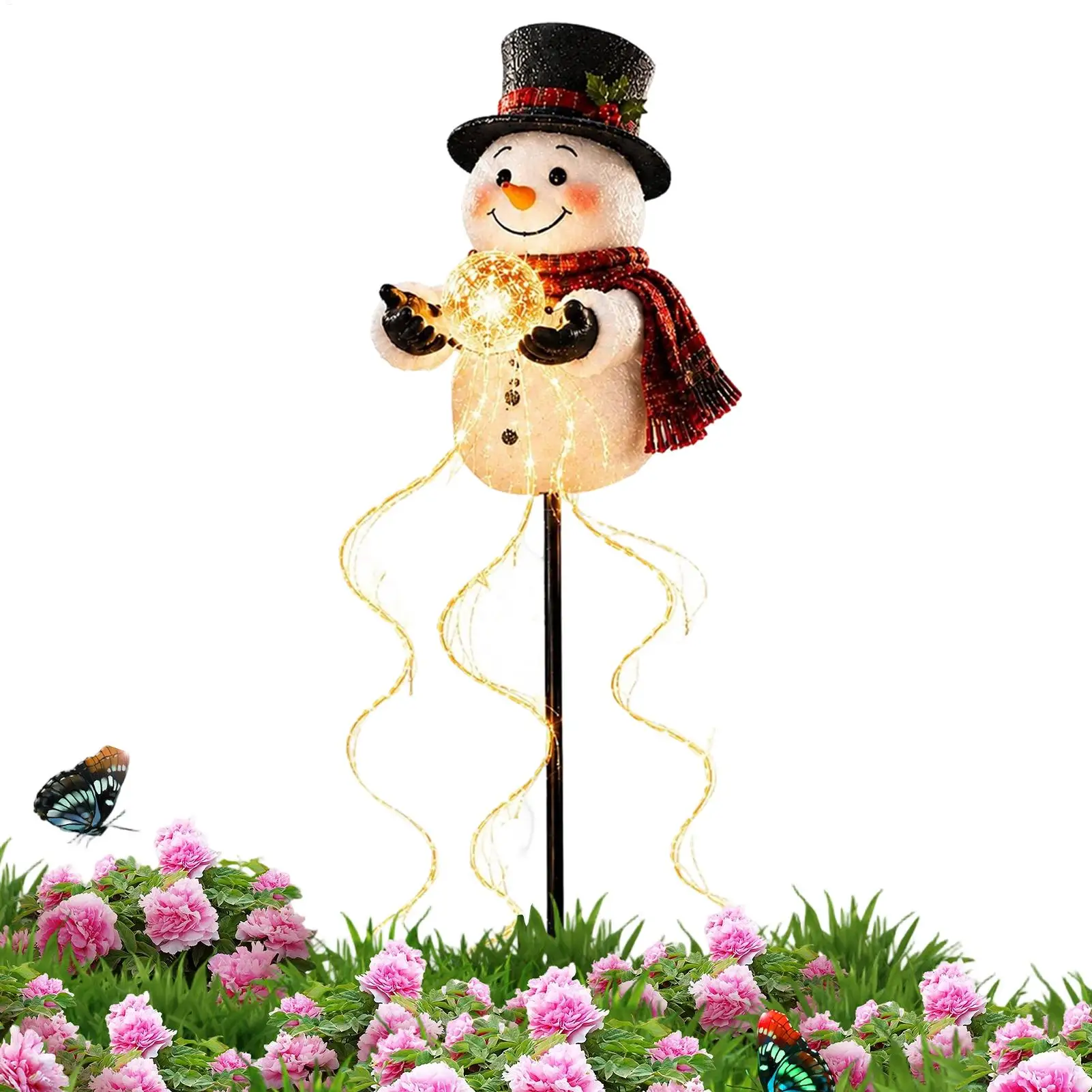 solar-stake-lights-outdoor-snowman-shape-pathway-fountain-lamp-solar-pathway-lights-with-flowing-snowflake-for-yard-lawn-patio