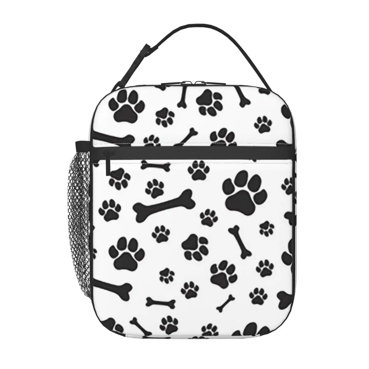 

Красочная изолированная сумка для обеда с принтом собачьей лапы для женщин и детей, портативные коробки для еды, термосумка для ланча