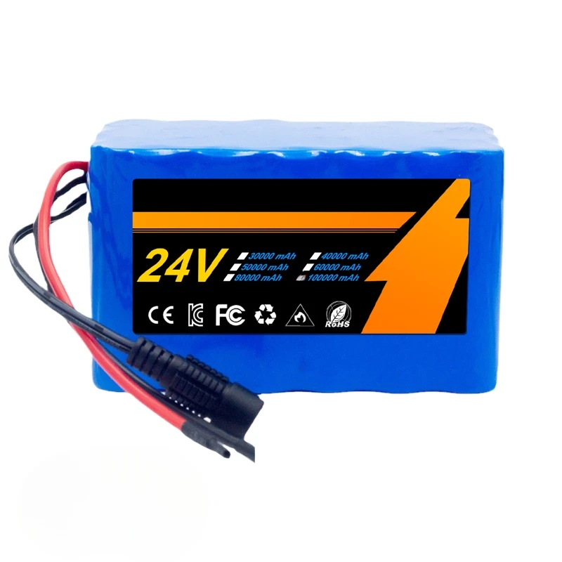 For NEW 24V Battery Pack 7S3P 18650 Lithium-Ion 50Ah with 20A Balanced BMS