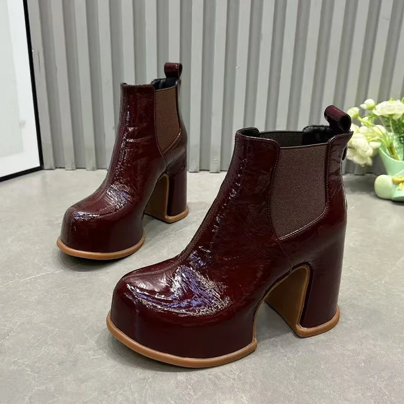 

High Heels Women's Ankle Boots Sexy Heeled Designer Shoes 2026 Spring New Snow Woman Boots Pumps Trend Dress Fashion Mujer Botas