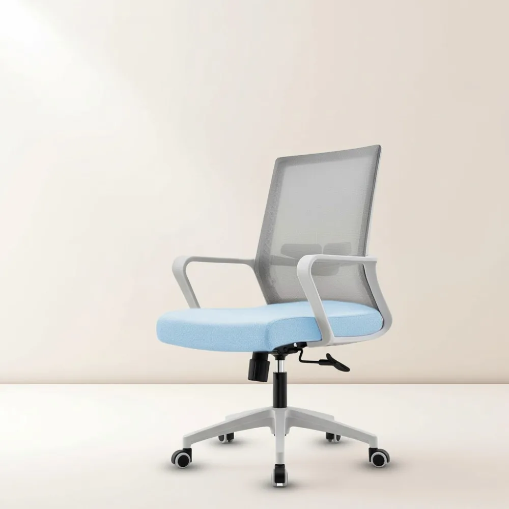 

Эргономичное офисное кресло с дышащей сетчатой спинкой, регулируемой поясничной опорой и высотой для учебы домашнего офиса