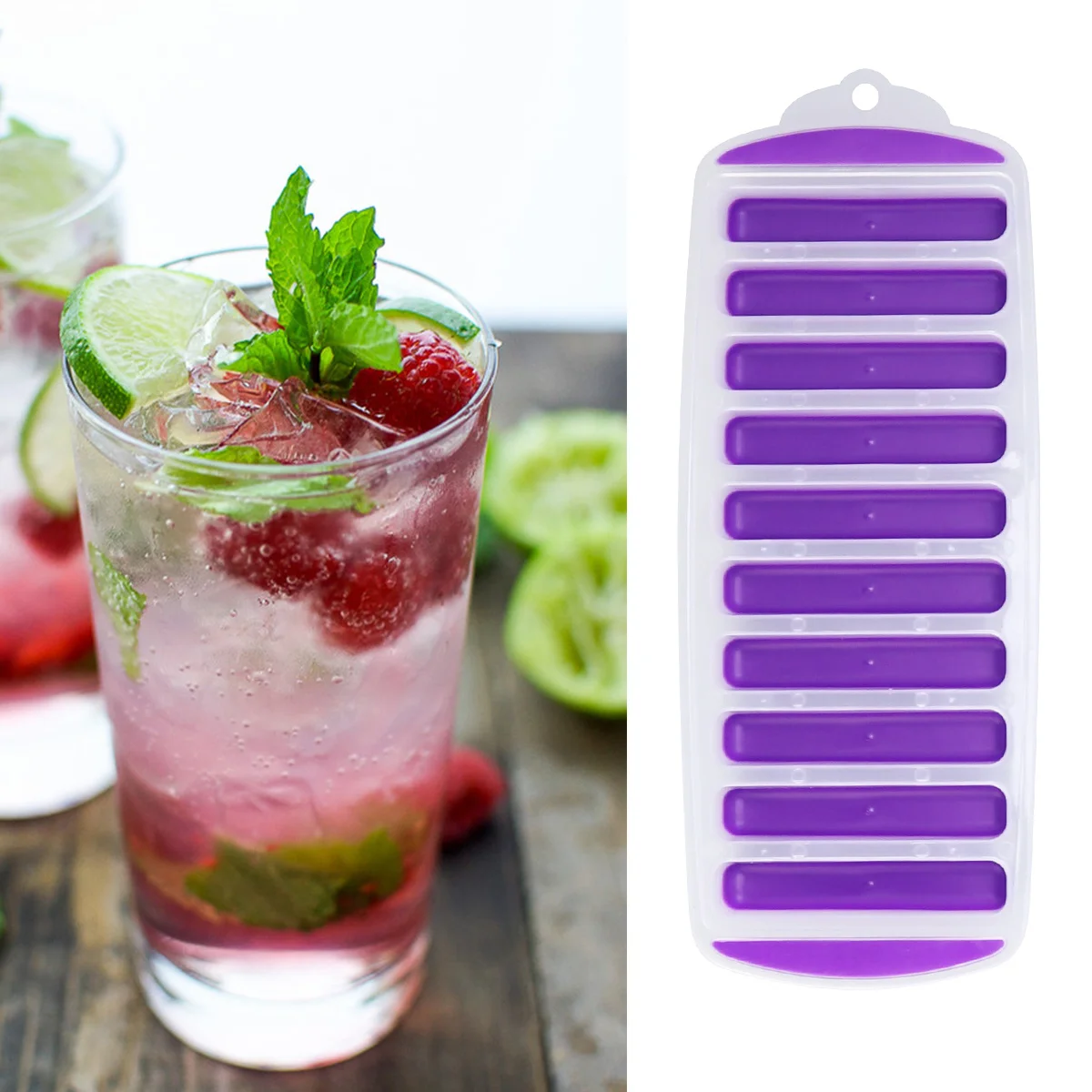 

4pcs 10 Grid Ice Cube Trays For Diy Pudding Jelly Candy Mold Easy Clean Bpa Free Ice Making Tray Kitchen Bar Tool