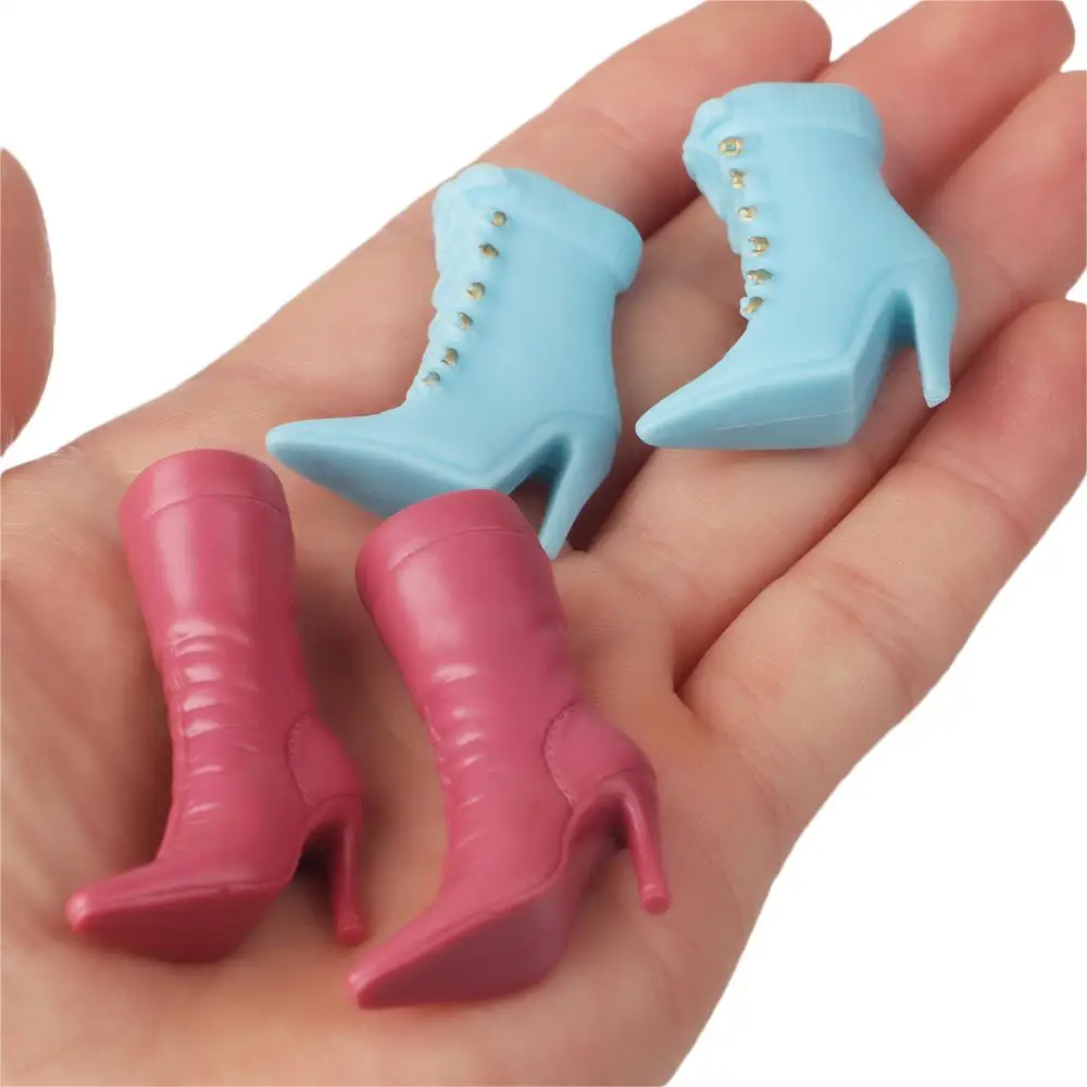 Zapatos transparentes de muñeca para niñas – Set multijuego moda