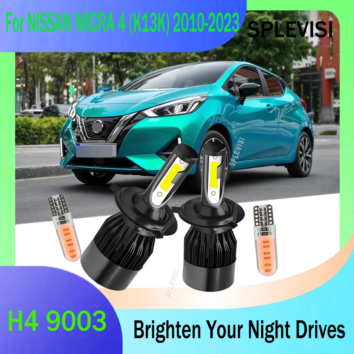 

Experience the Power of H4 9003 Dual Beam Headlights All Weather Fits For NISSAN MICRA 4 (K13K) 2010 2011 2012 2013 2014-2023