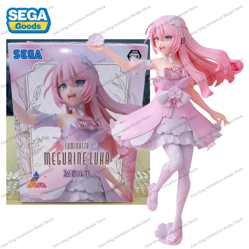 In Stock SEGA Original Luminasta Hatsune Miku Series Megurine Luka PVC Anime Figure Model Action Figures Collection Toy