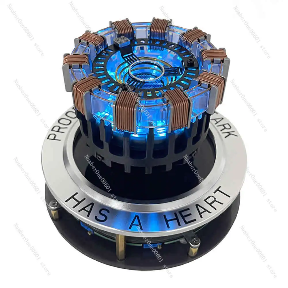 Magnetic Levitation Heart Reactor With Light Black Technology Cool Creative Ornaments Birthday Gift For Boys