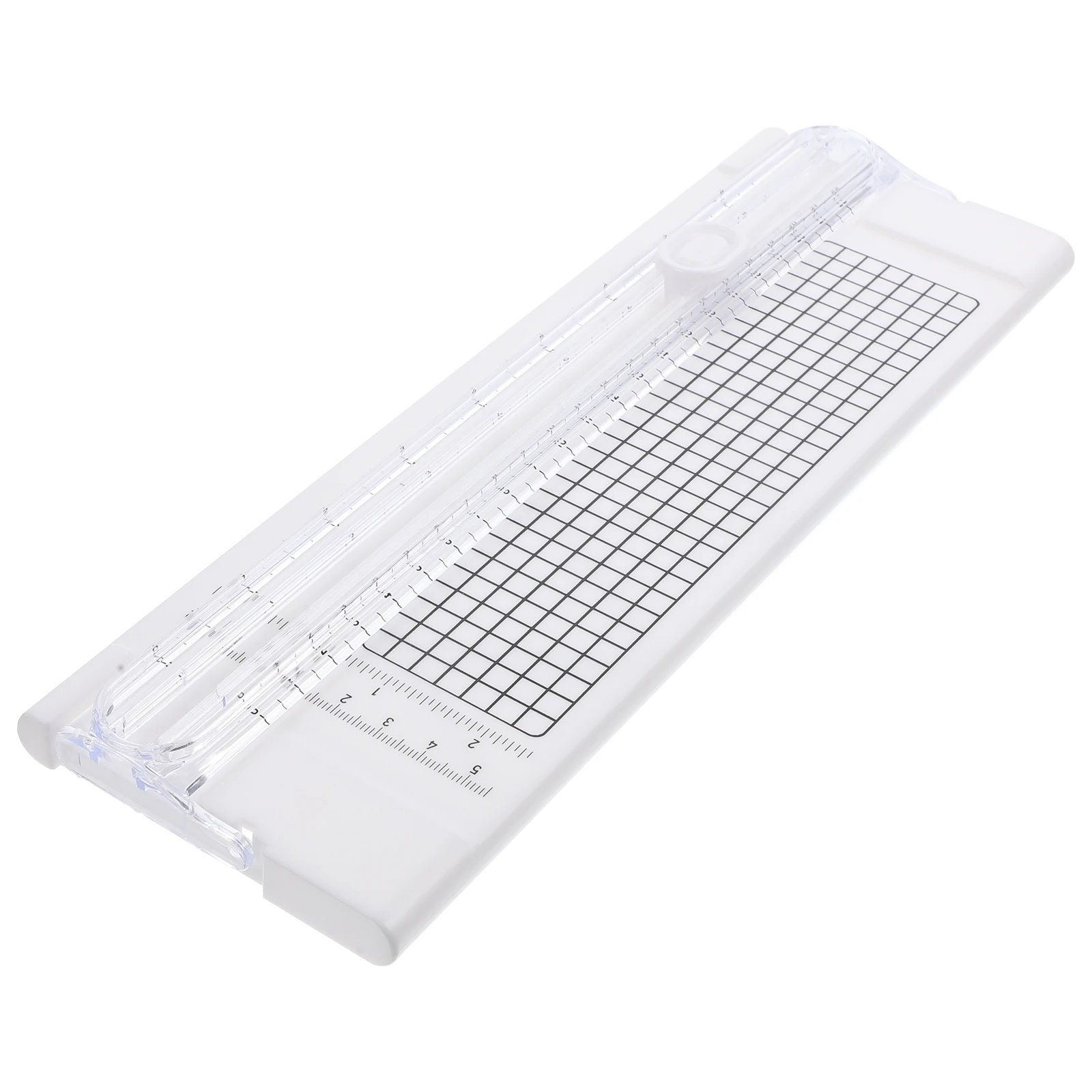 

Mini Paper A4 White Portable Photo Trimmer for Students DIY Crafts Clear Scale Precision Cutting Board Safe Operation