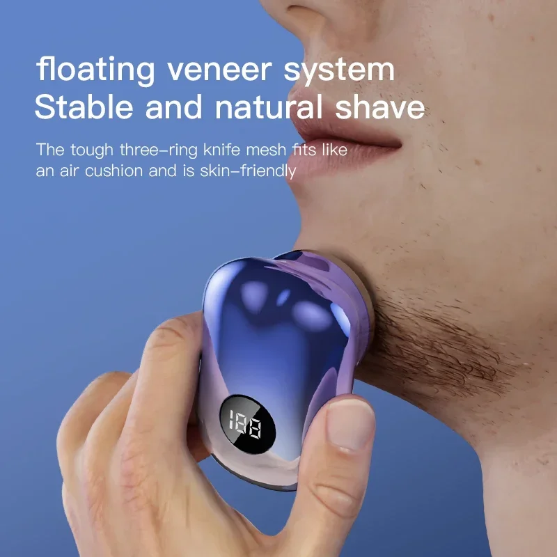 Mini Electric Travel Shaver For Men Pocket Size Washable Rechargeable Portable Painless Cordless Trimmer Knive Face Beard Razor