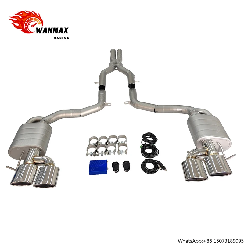 

Performance 304 Stainless Steel Catback System Valvetronic Exhaust Muffler for - W204 C63 Exhaust Pipes
