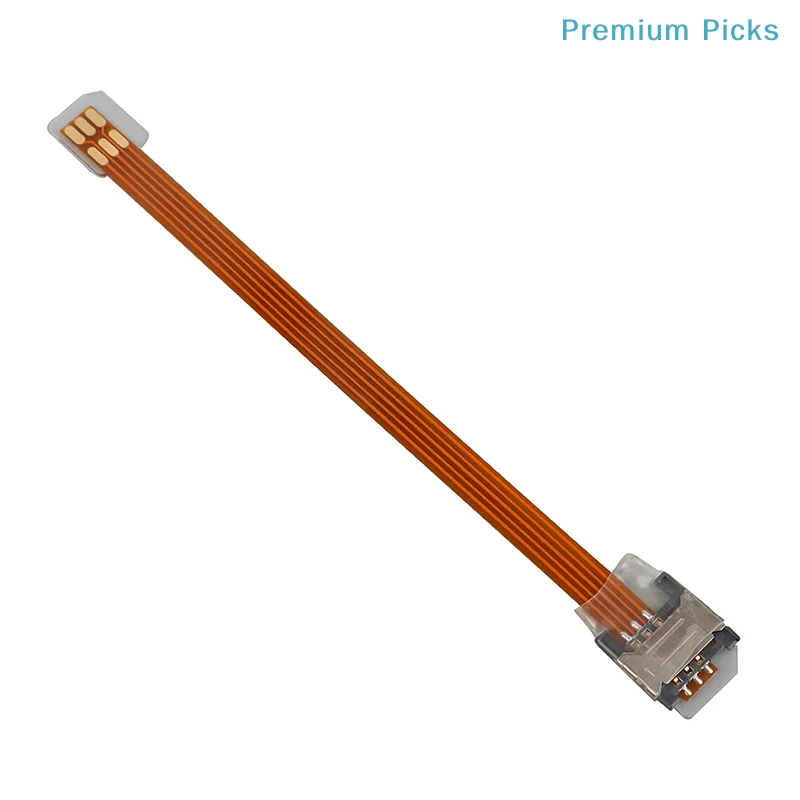 portable1 Pc SIM Card Extension Converter To 2FF Standard 2FF Nano SIM Card  Extender 153mm Adapter Converter