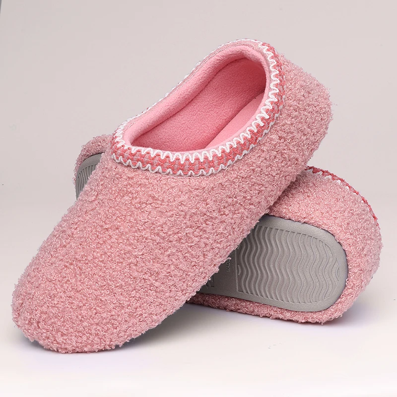 

Goosecret Women Casual House Plush Slippers Winter Warm Soft Cotton Shoes Indoor Antiskid Furry Slippers Comfort Fur Flat Slides