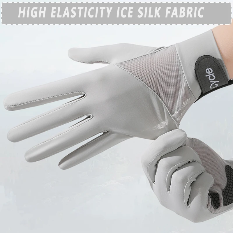 

Full Finger Summer Bike Cycling Gloves - Touchscreen Gel Pads Shock-Absorbing Road Bicycle for Outdoor Sports Biking Running