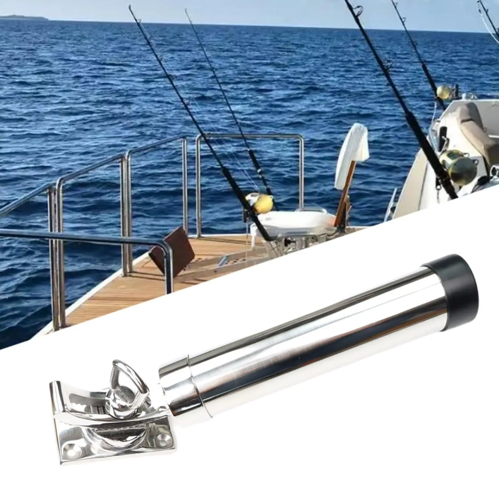 360 Degree Rotating Fishing Rod Holder Adjustable Marine Hardware Support Pole Mount for Boat Deck Yacht Sea Fishing Trip