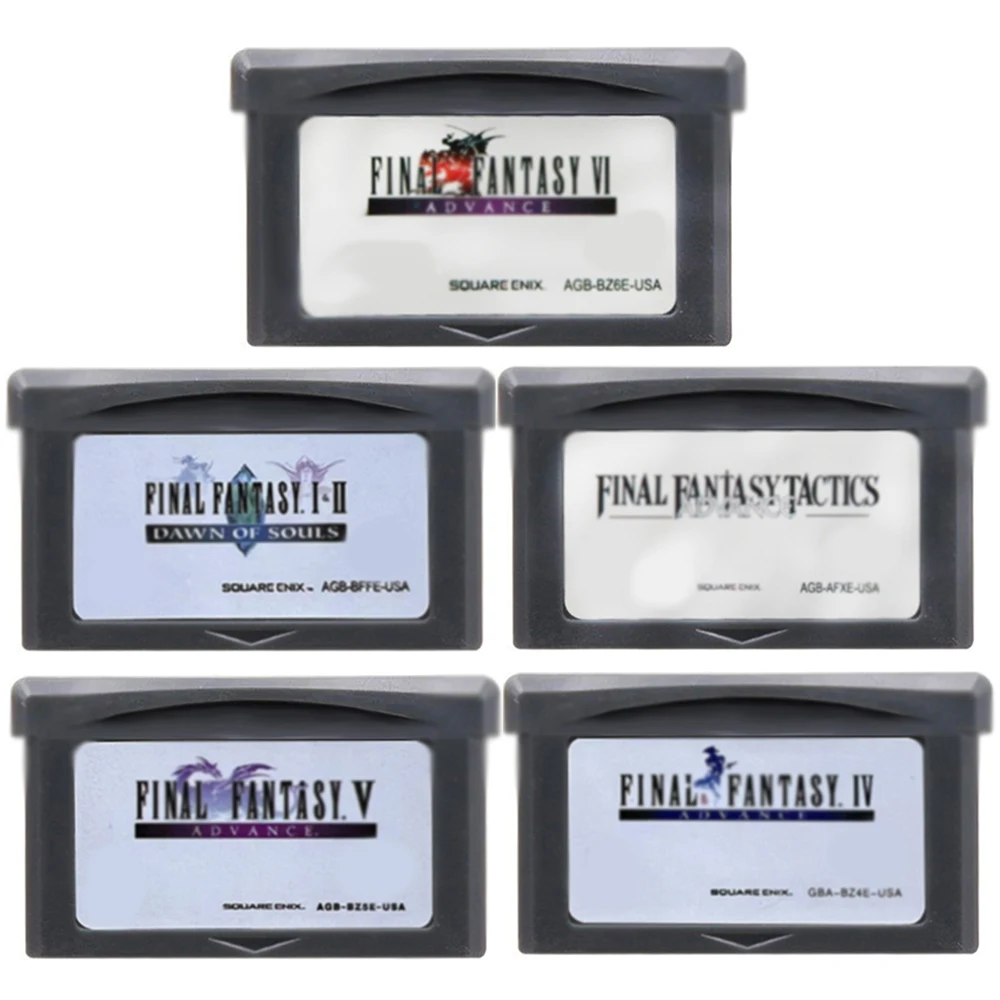 Final Fantasy GBA Game Cartridge 32 Bit Video Game Console Card Dawn Of Souls Tactics Advance VI Advance For GBA/SP/DS