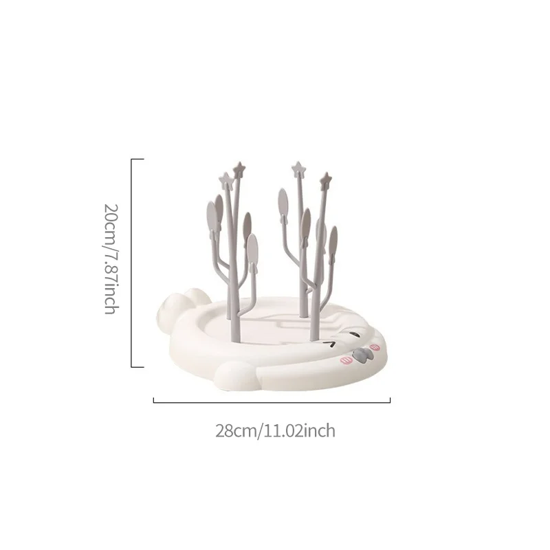 Ocean-Themed Draining Rack Cup Holder: Plastic Cup Rack for Kitchen, Tea Cup Stand, Bottle Rack, and Jewelry Display