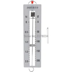 Spring Balance 2N Dynamometer Pull-Type Hanging Spring Demonstration Dynamometer Mechanics Experimental Equipment for School