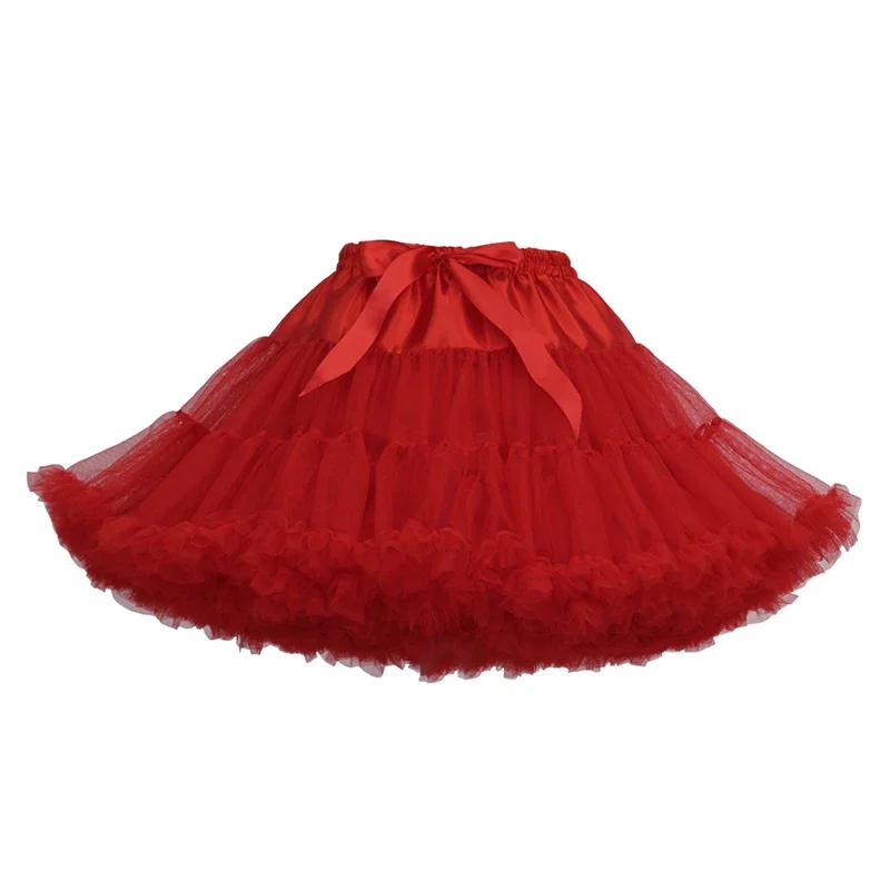 Vestido corto de fiesta de Cosplay para niñas, enaguas de Lolita, tutú de Ballet, faldas Rockabilly, crinolina