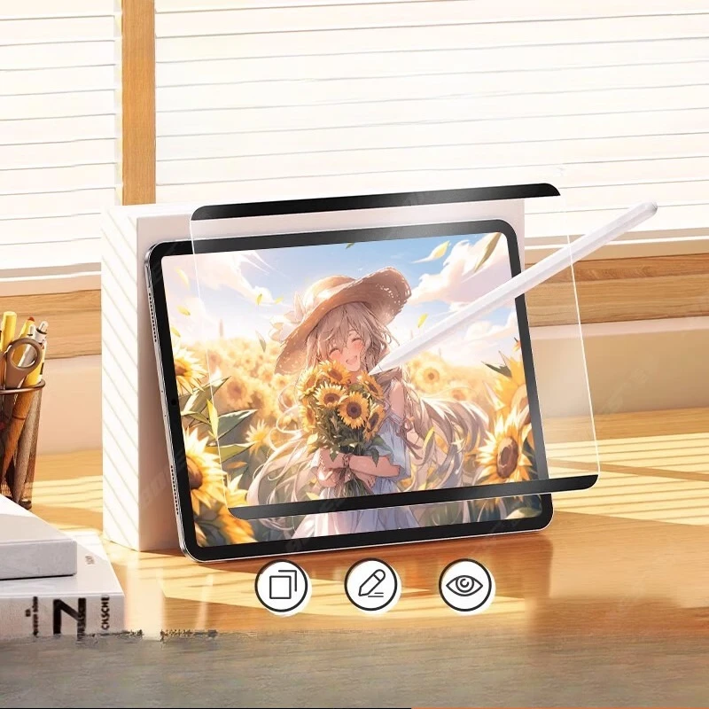 

Magnetic Screen Protector Soft Film Matte Painting for Samsung Galaxy Tab S10 FE Plus Tab S10FE S10FE+ Reuse Removable