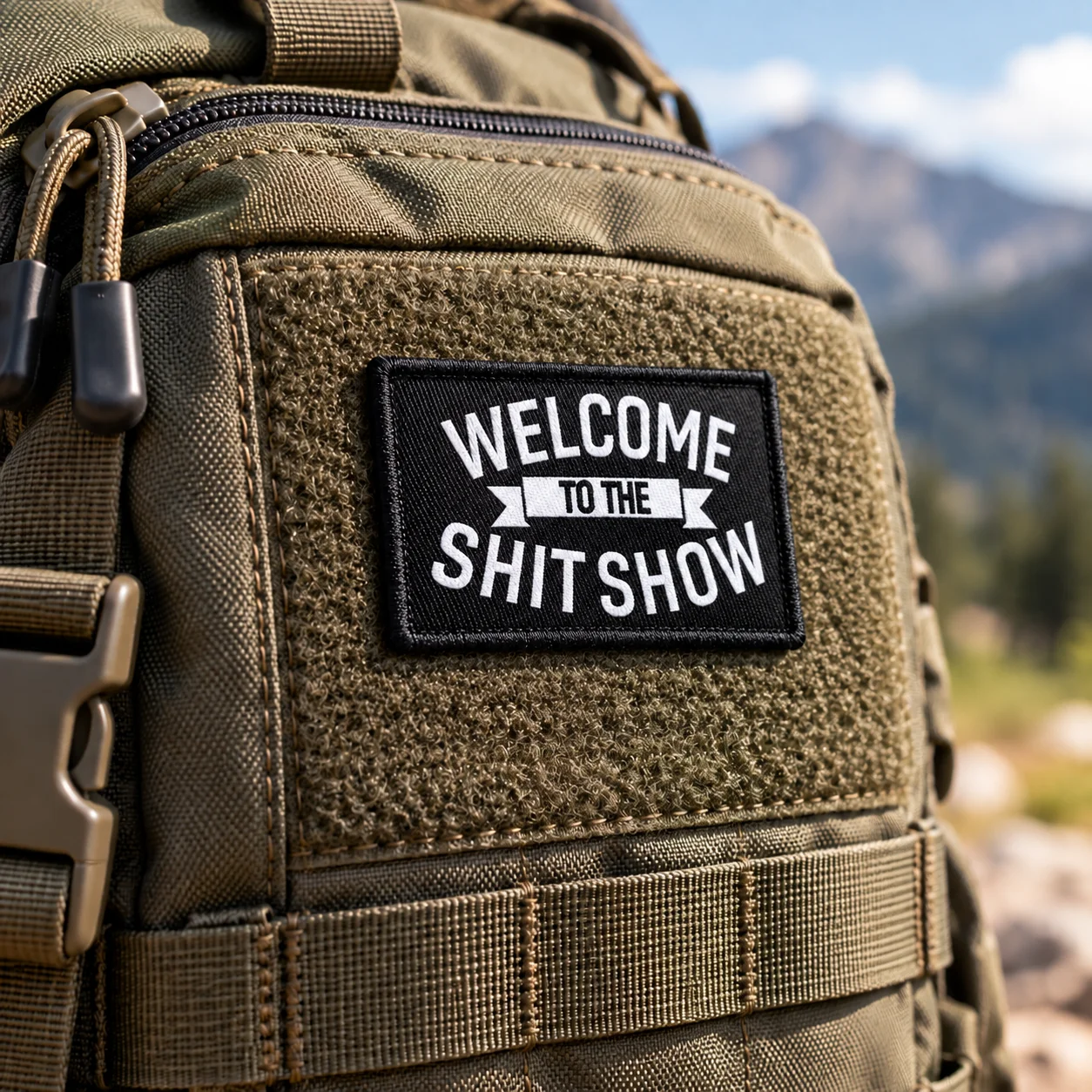 1 Stück „Shit Show Supervisor“-Aufnäher, lustiger Aufnäher, 2 x 3 Zoll, Moral-Aufnäher mit Klettverschluss – Detail 3