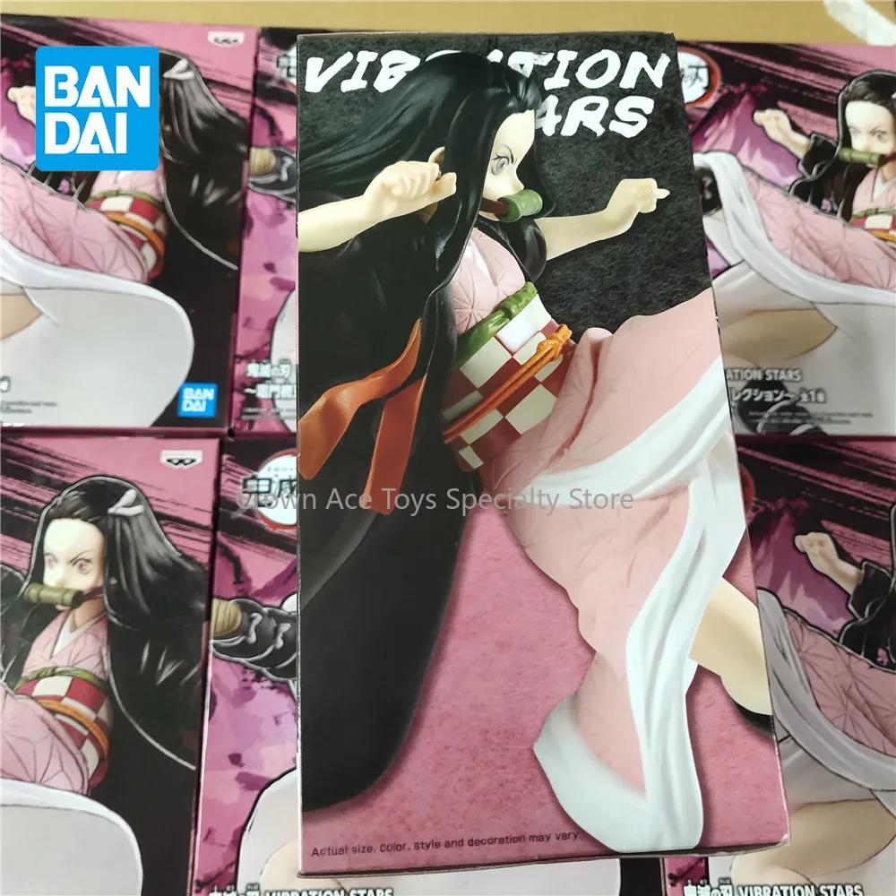 Bandai Demon Slayer VIBRATION STARS Nezuko PVC Action Figures 120mm BANPRESTO Figurine Trendy Toys Collectible For Birthday Gift