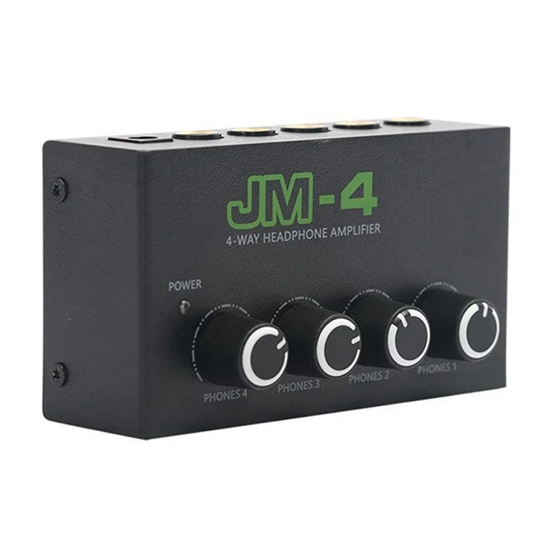 A24U 4-Wege-Kopfhörerverstärker 4 Kanal Real Stereo Hifi Kopfhörer AMP Audio USB Kopfhörerverstärker EU-Stecker