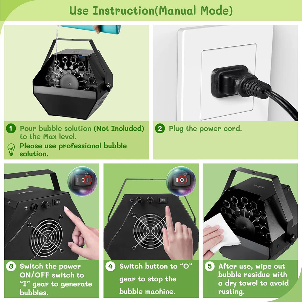 Automatic Bubble Machine Bubbles Maker Blower with Remote Control for Wedding Party Festivals Stage Novelly High Quality