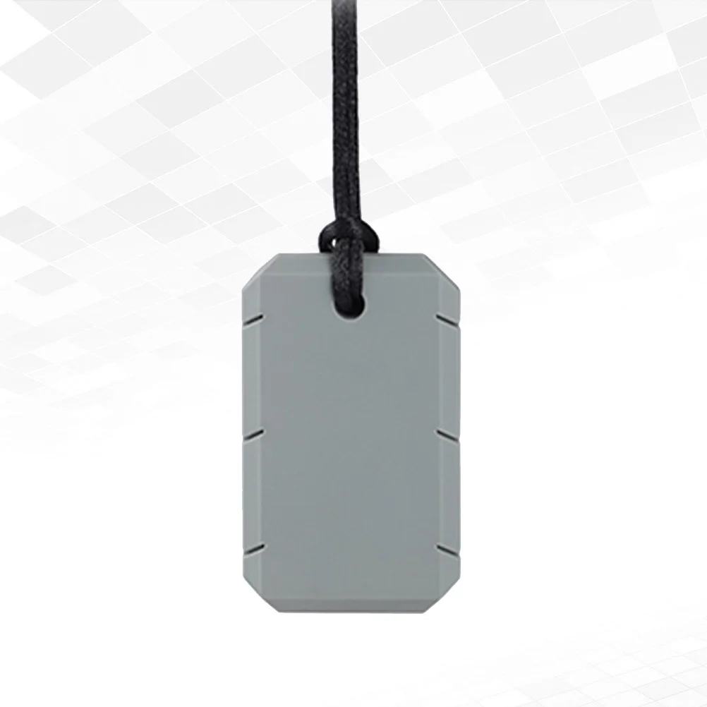 

1 шт., прорезыватель для собачьей бирки, прочный жевательный для младенцев, мягкая текстурированная поверхность, детский молярный тренировочный кулон, цепочка на шею, ожерелье для прорезывания зубов