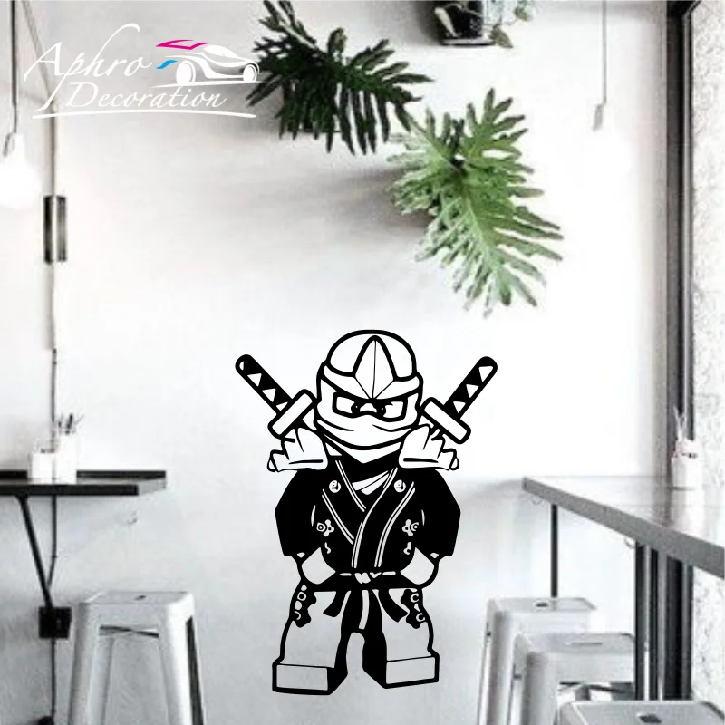 Creative ninja Sticker Vinyl Wall Decals For Kids Rooms Sticker Wallpaper Wall Stickers