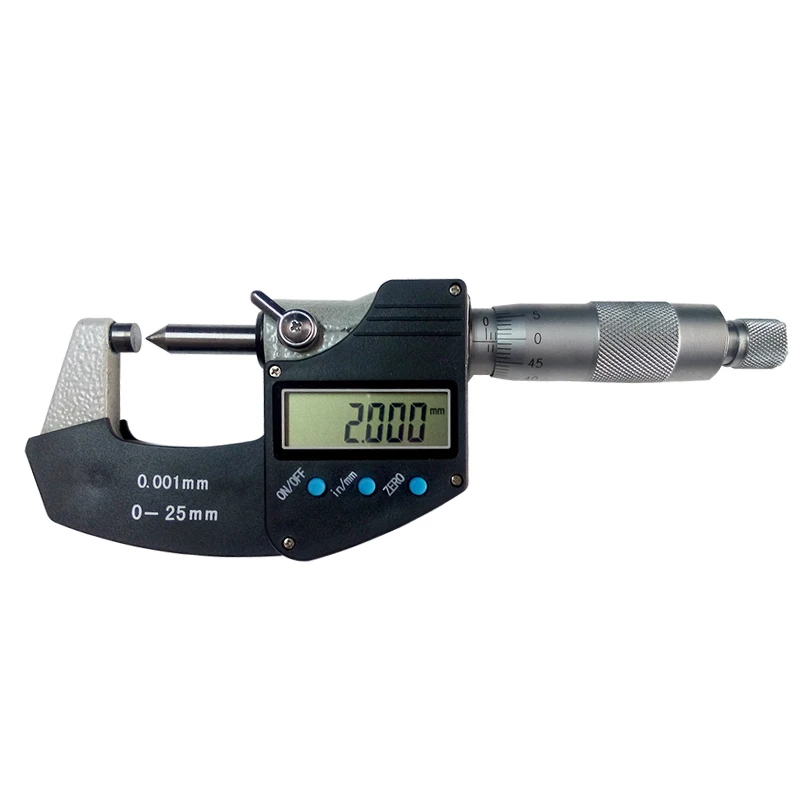 Digital Crimp height micrometers 0-25 mm 0.001mm micrometer electronic acute and flattened head diametrical