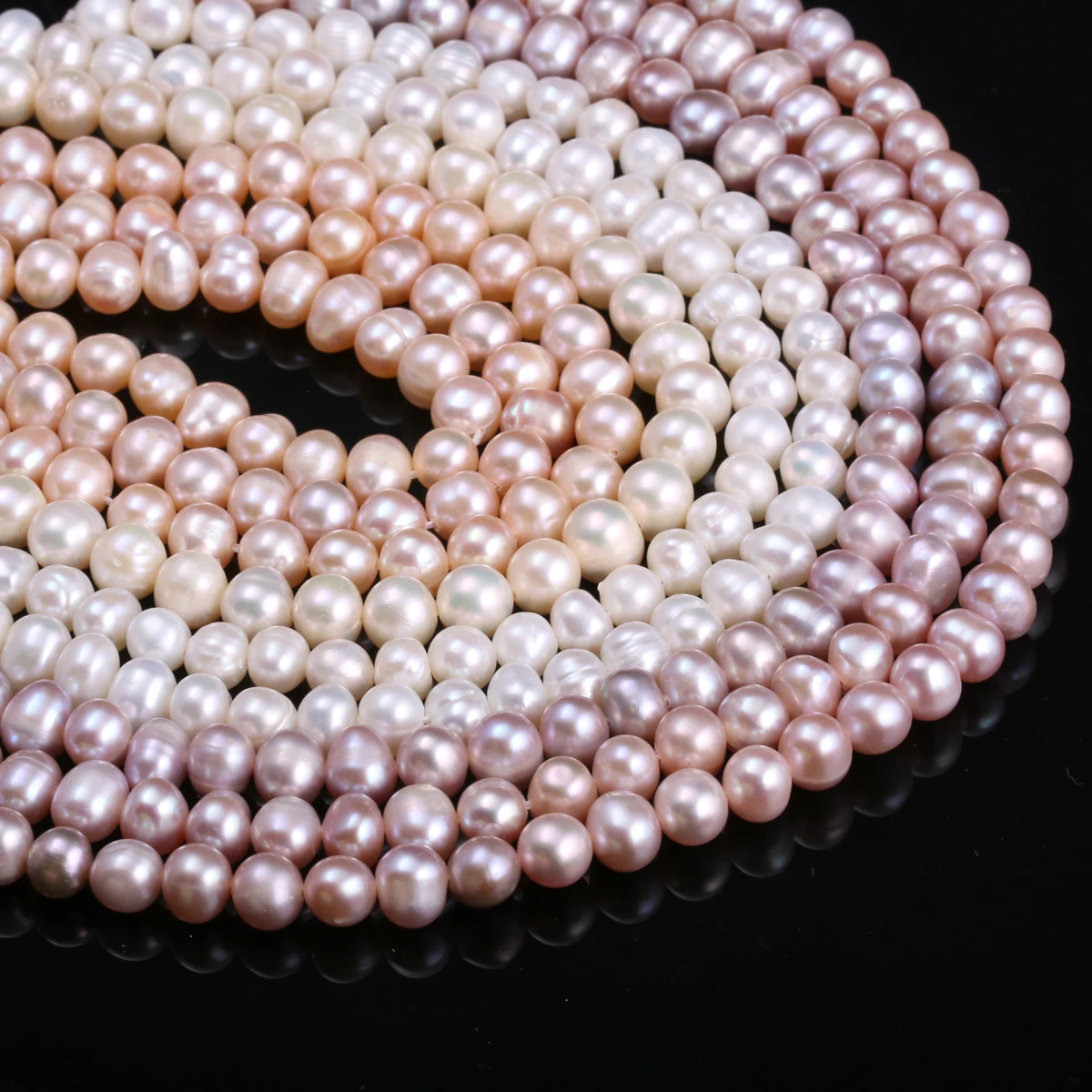 High Quality Pearl Loose Beads Potato Natural Freshwater Pearls for Making DIY Necklace Bracelet Jewelry Accessories 6-7mm