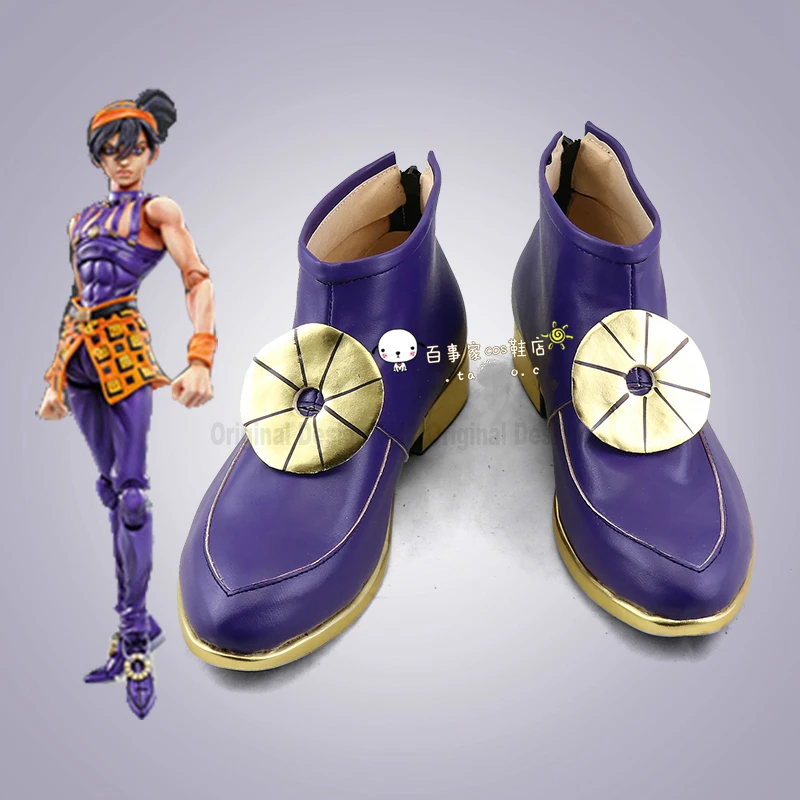 

JJoJo's BBizarree Adventure 5 Golden Wind Narancia Ghirga Characters Anime Costume Prop Cosplay Shoes Boots