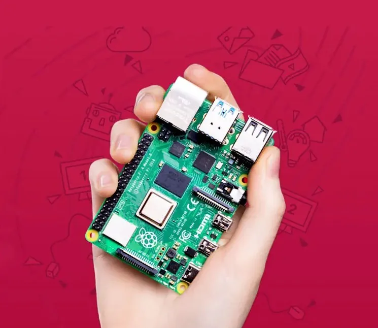 Official Original Raspberry Pi 4 Model B Dev Board Kit RAM 2G 4G 8G 4 Core CPU 1.5Ghz 3 Speeder Than Pi 3B+