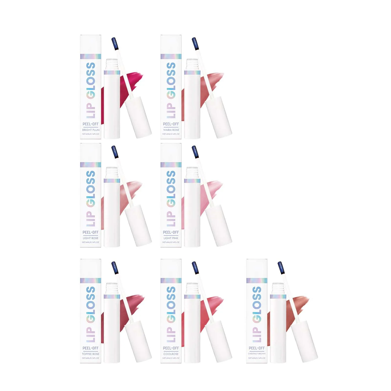 Tear off Lip Gloss Waterproof Long Lasting Peel off Liquid Lipstick Easy to Color Nourishing Lip Reduce Dryness Lip Cosmetics