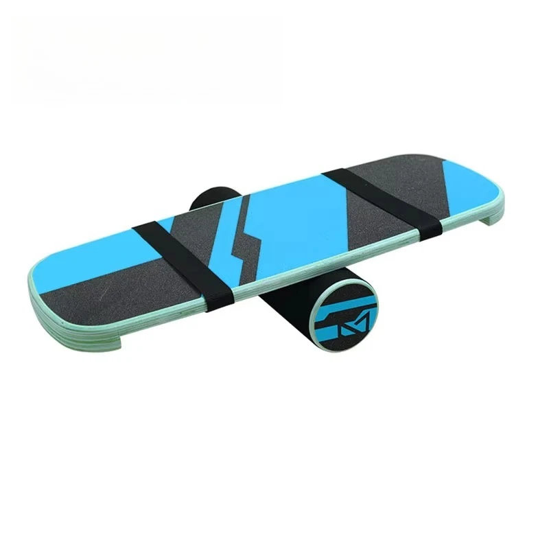 Topco Wholesale Custom Stability Instructor Fitness Yoga Swing Wooden Balance Board with Rollers